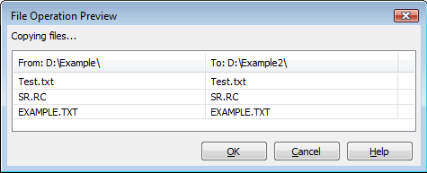 Folder Synchronize File Operations Preview (Optional)