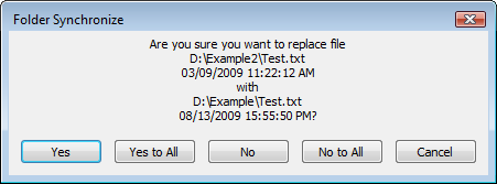 Folder Synchronize File Operations Confirmation (Optional)