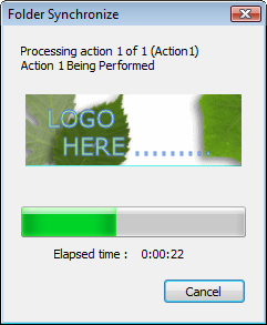 Sample Folder Synchronize Progress Meter