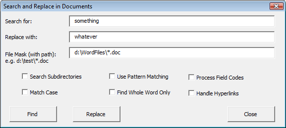 Windows 8 Word Search and Replace full