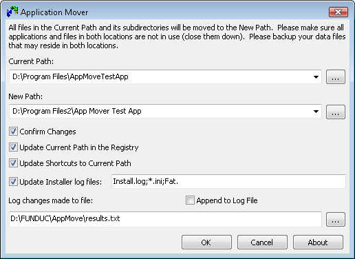 Application Mover by Funduc Software