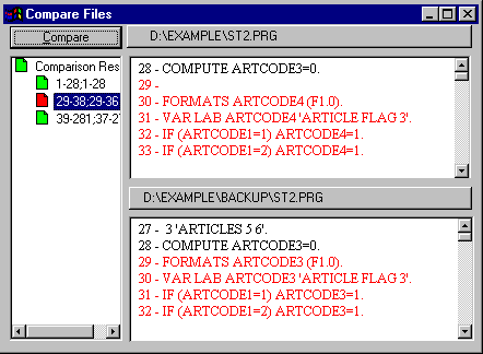 Directory Toolkit File Comparison Viewer