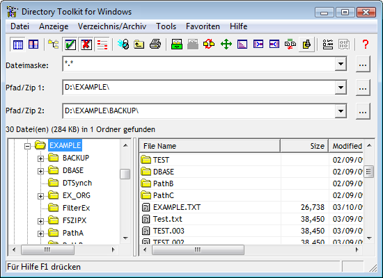 Directory Toolkit für Windows